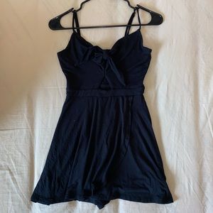 Garage black wrap romper